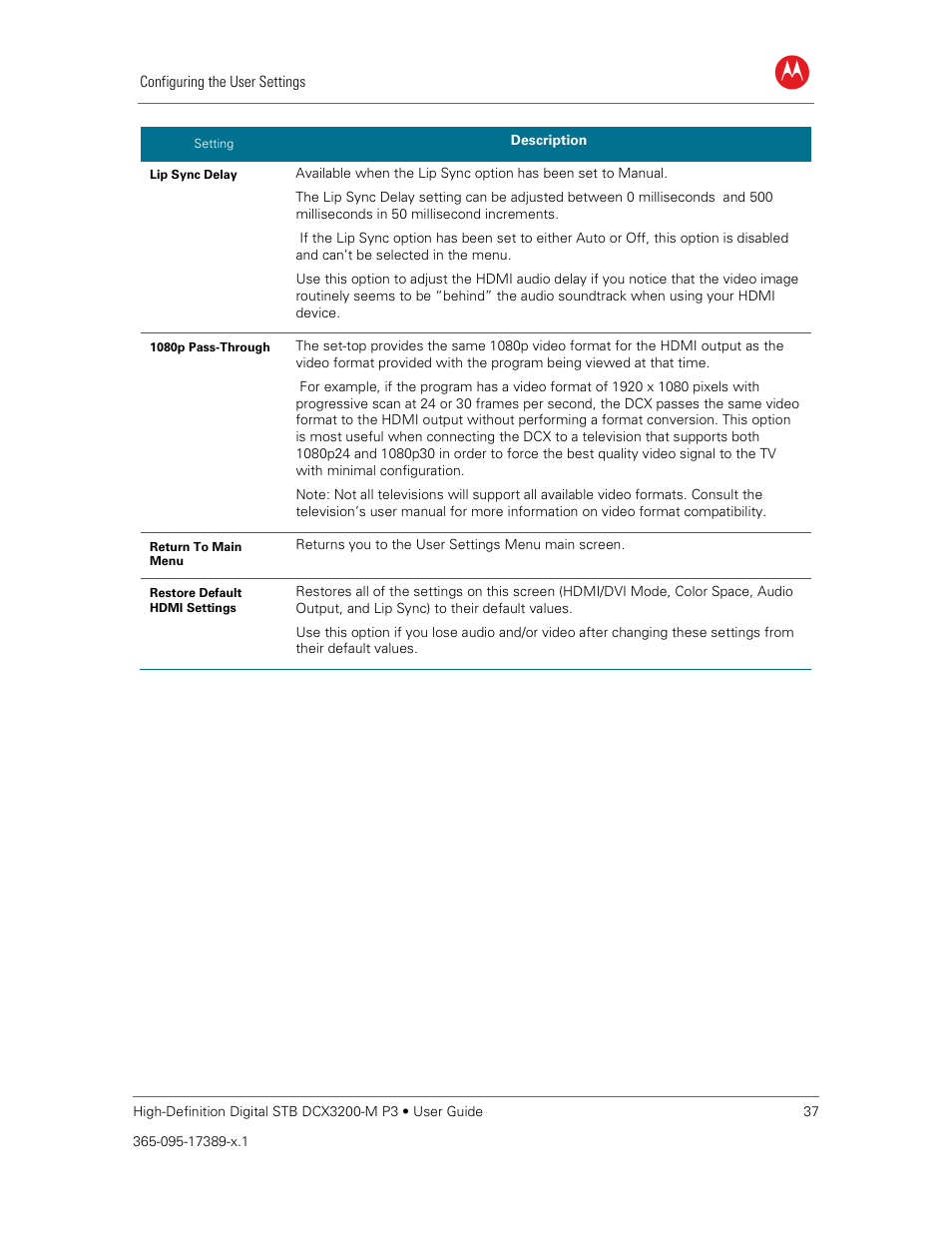 ARRIS DCX3200MP3 User Guide User Manual | Page 44 / 54
