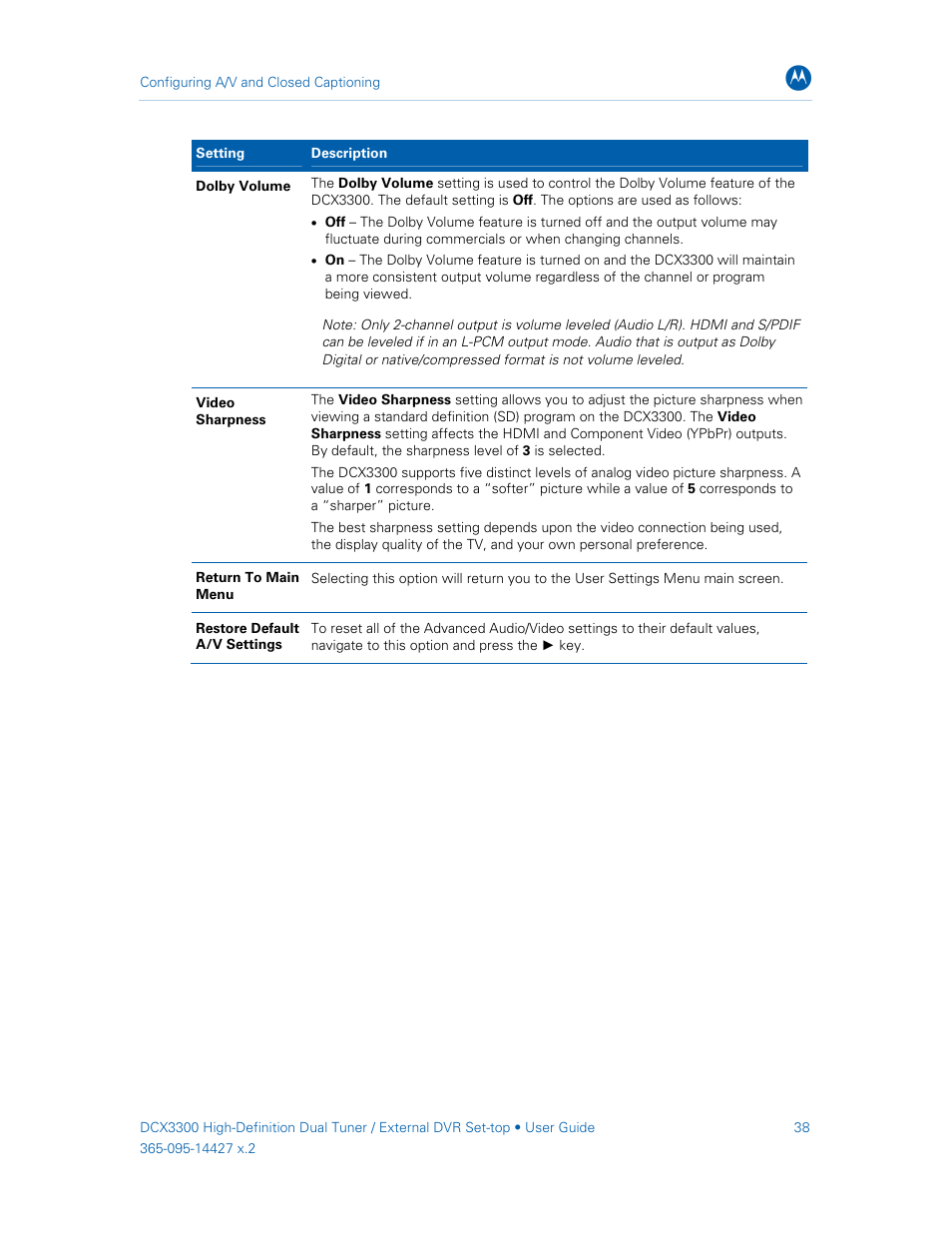 ARRIS DCX3300 User Guide User Manual | Page 47 / 51