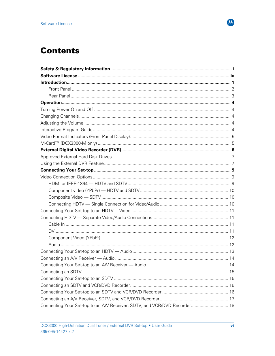 ARRIS DCX3300 User Guide User Manual | Page 8 / 51