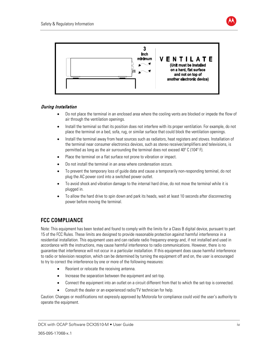 ARRIS DCX3510M User Guide User Manual | Page 4 / 59