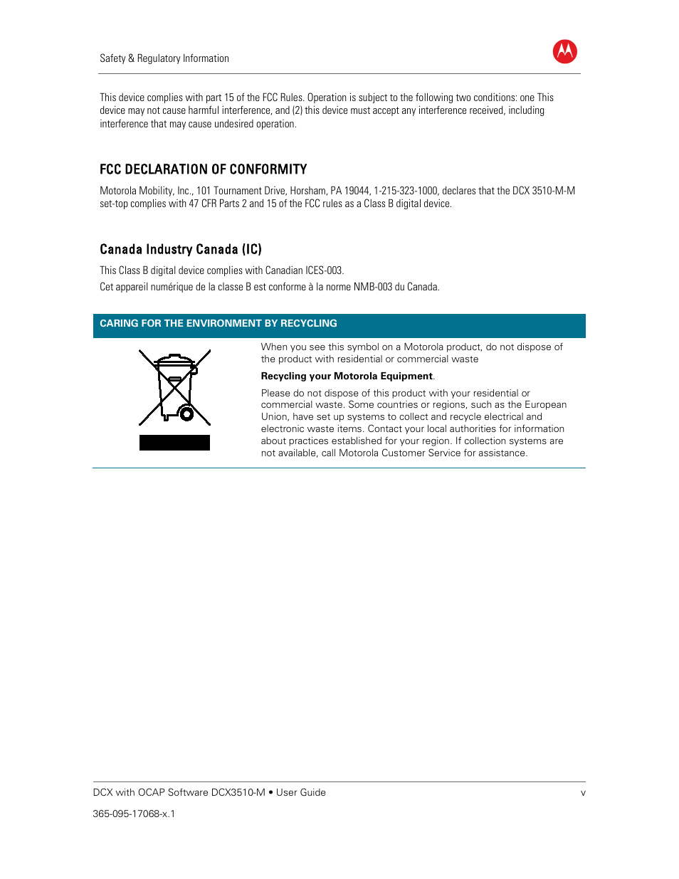 ARRIS DCX3510M User Guide User Manual | Page 5 / 59