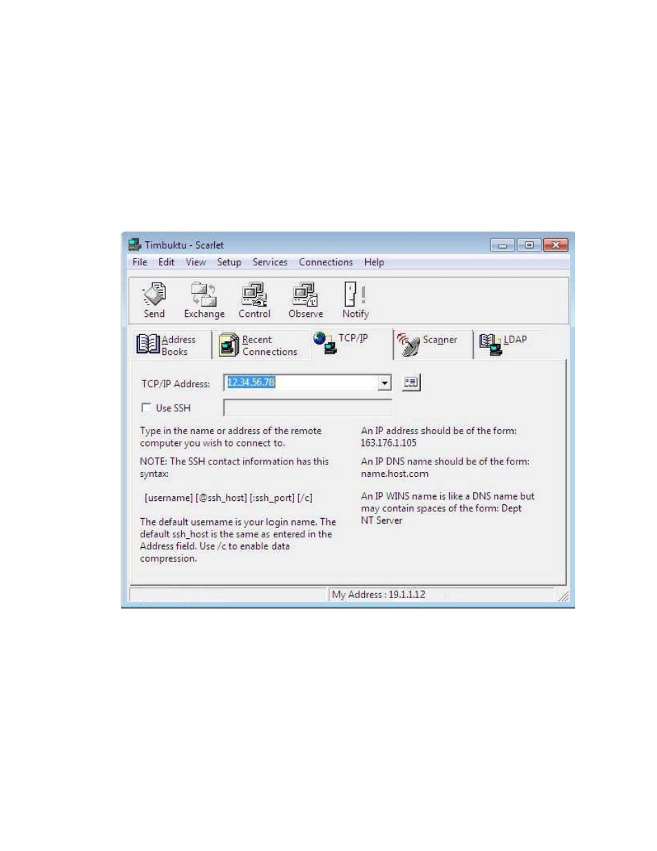Step 1: selecting the remote computer | ARRIS Timbuktu for Windows v9.0.4- Getting Started Guide User Manual | Page 35 / 57