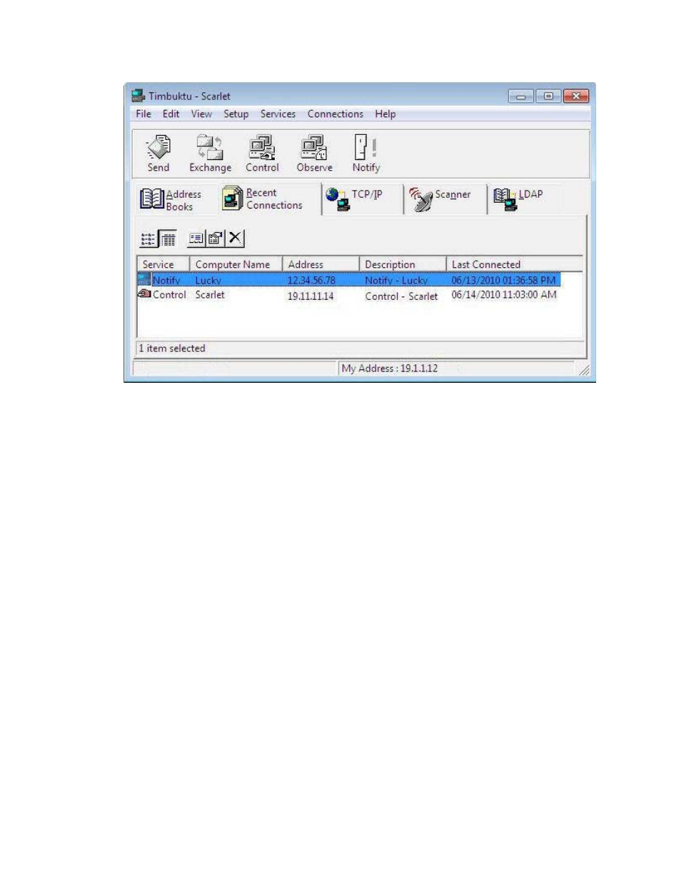 Connecting securely with ssh, Address books | ARRIS Timbuktu for Windows v9.0.4- Getting Started Guide User Manual | Page 38 / 57
