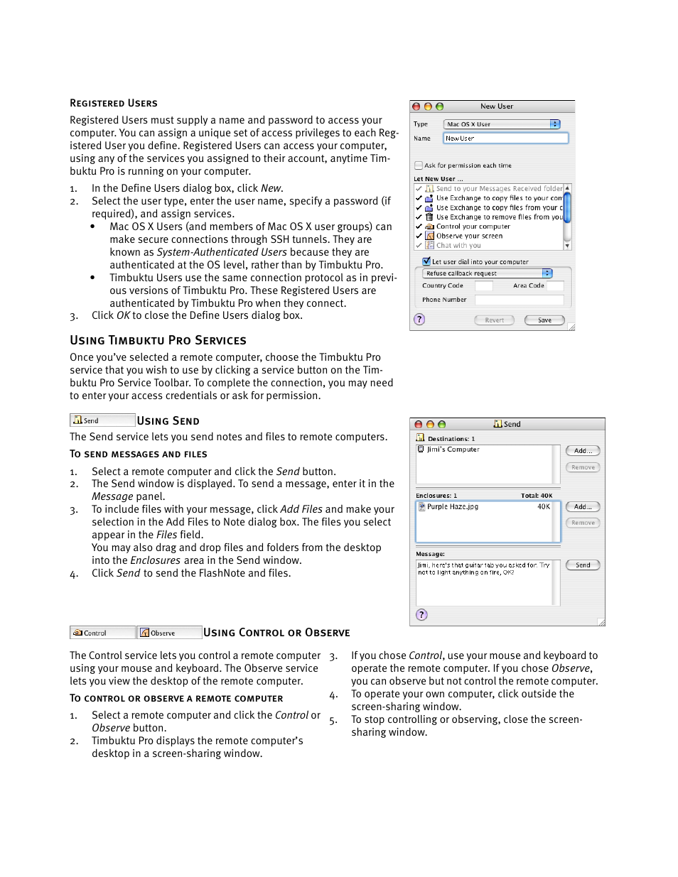 ARRIS Timbuktu for Macintosh v8.8.3- At a Glance Guide User Manual | Page 4 / 6