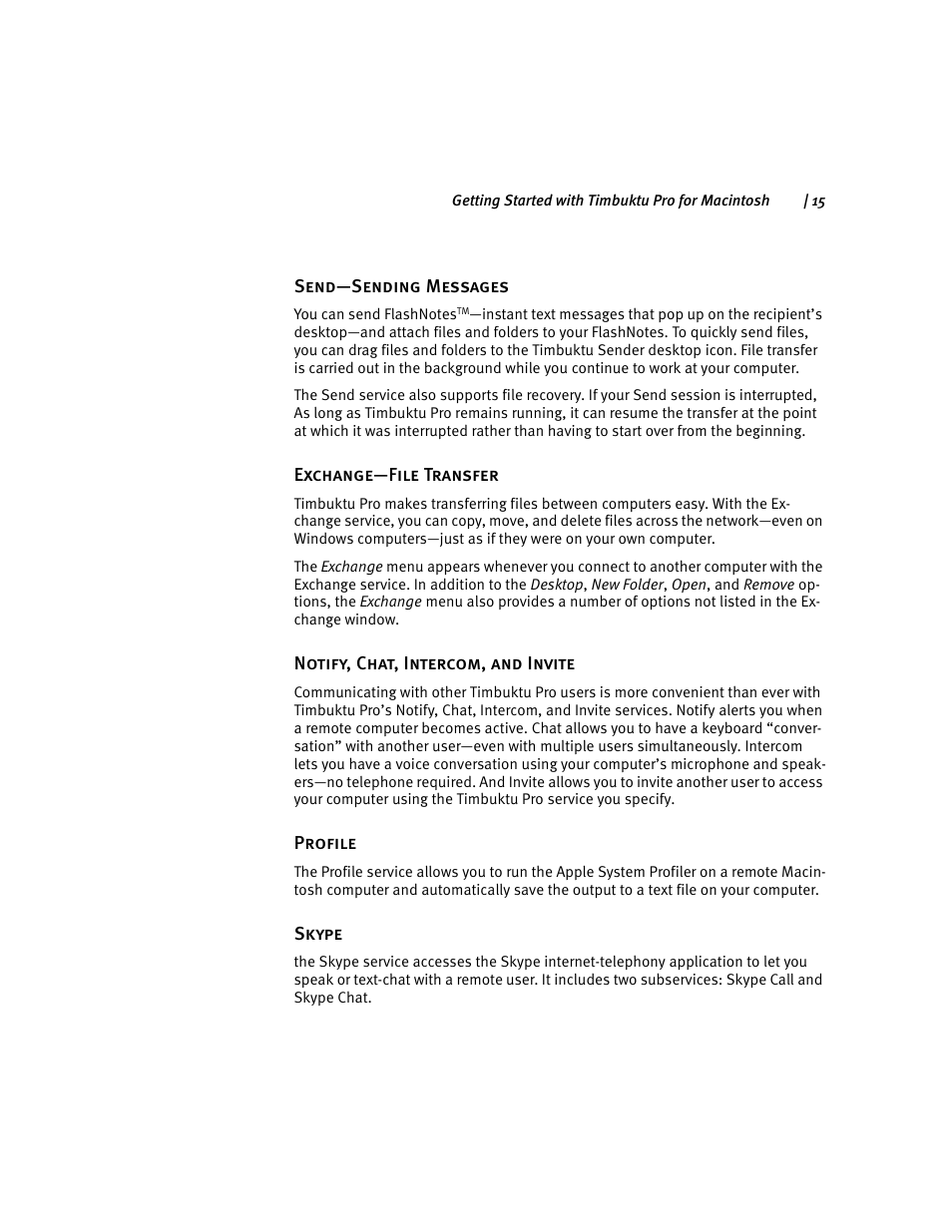 ARRIS Timbuktu for Macintosh v8.8.3- Getting Started Guide User Manual | Page 15 / 116