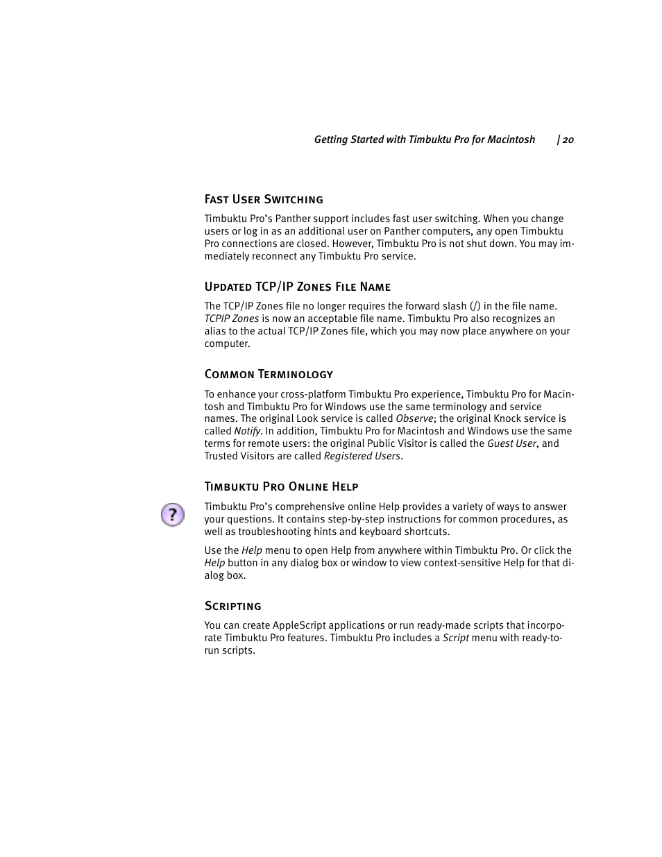 ARRIS Timbuktu for Macintosh v8.8.3- Getting Started Guide User Manual | Page 20 / 116