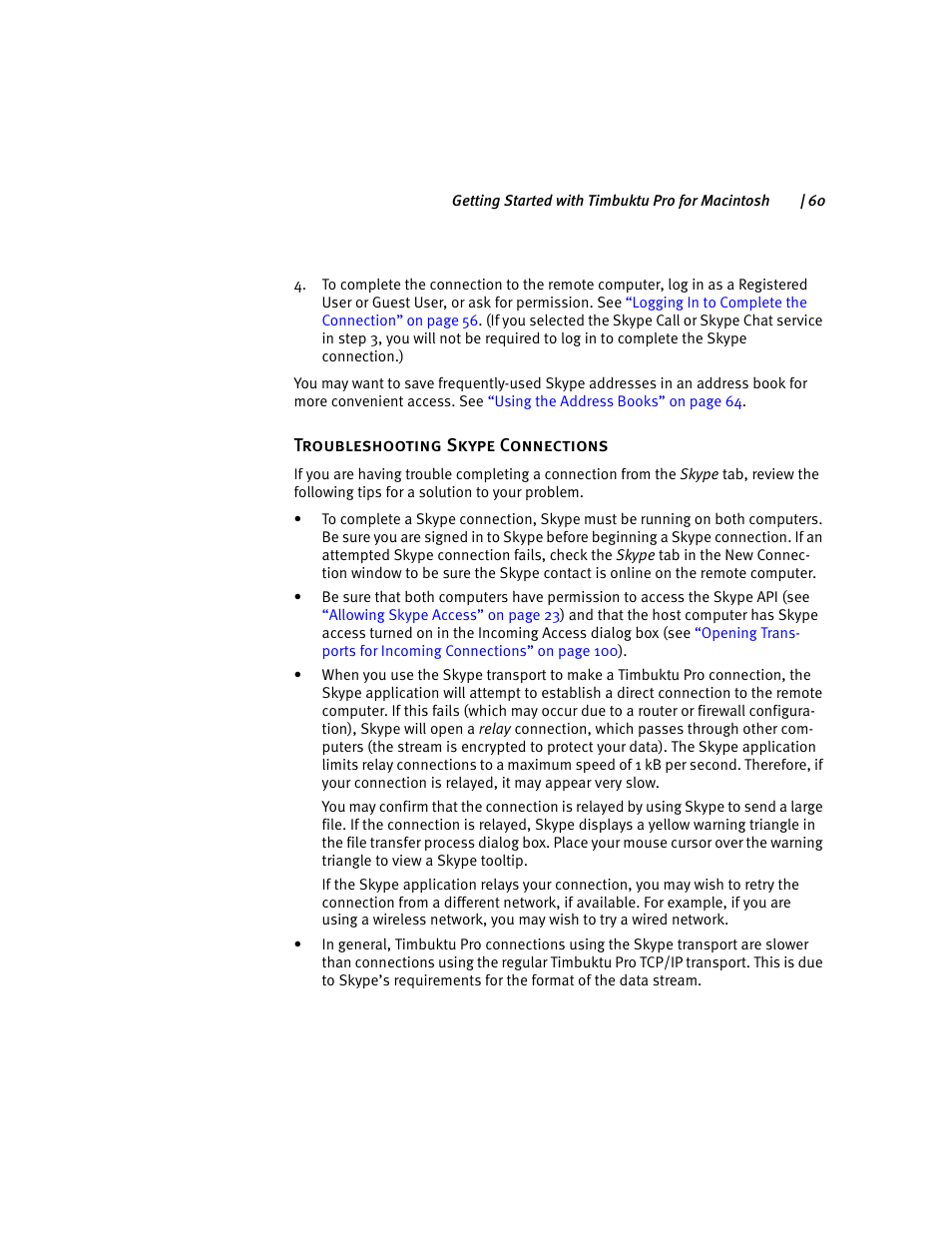 ARRIS Timbuktu for Macintosh v8.8.3- Getting Started Guide User Manual | Page 60 / 116