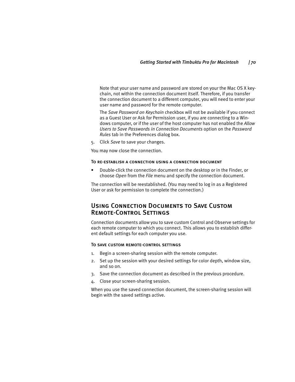 ARRIS Timbuktu for Macintosh v8.8.3- Getting Started Guide User Manual | Page 70 / 116