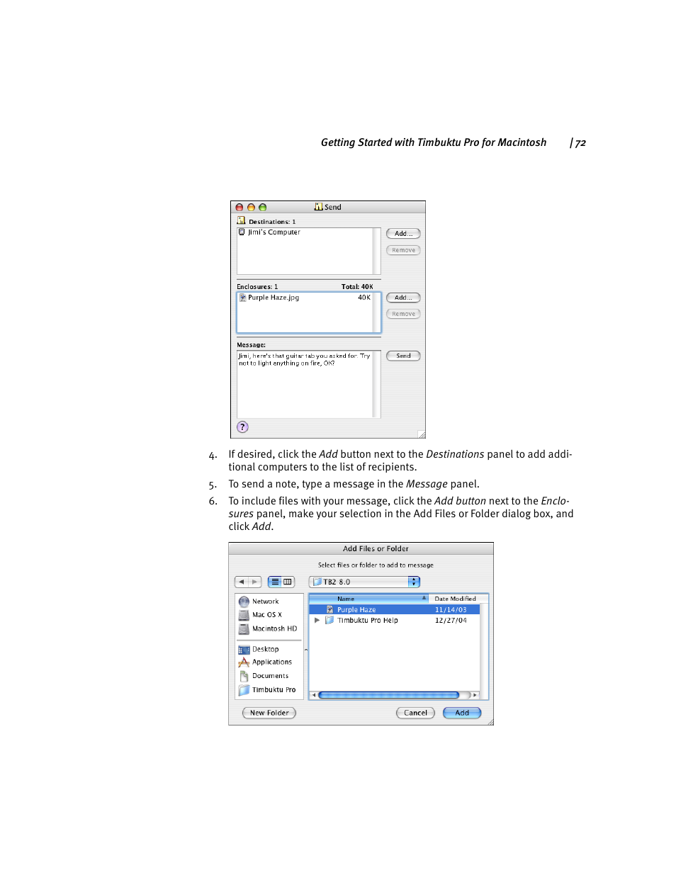 ARRIS Timbuktu for Macintosh v8.8.3- Getting Started Guide User Manual | Page 72 / 116