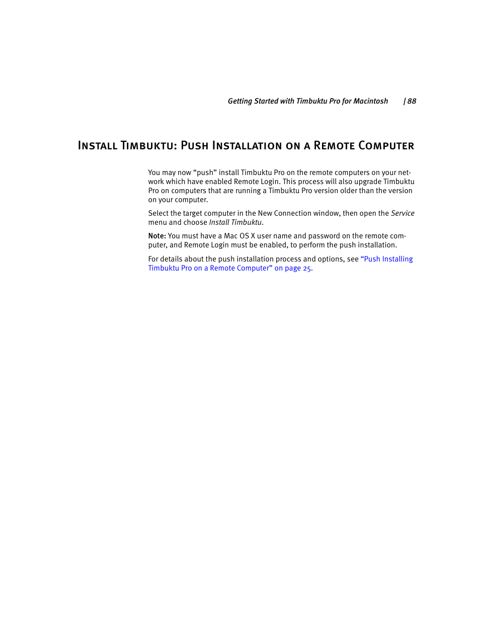 ARRIS Timbuktu for Macintosh v8.8.3- Getting Started Guide User Manual | Page 88 / 116