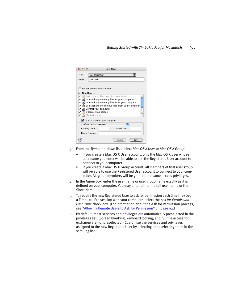 ARRIS Timbuktu for Macintosh v8.8.3- Getting Started Guide User Manual | Page 95 / 116