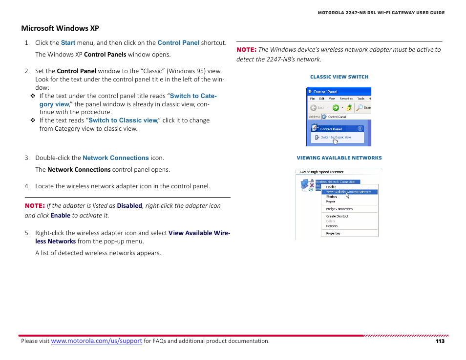 Microsoft windows xp | ARRIS 2247-N8-10NA (v9.1.x) User Manual User Manual | Page 113 / 131