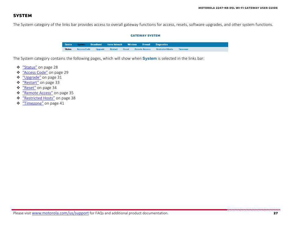 System, How to | ARRIS 2247-N8-10NA (v9.1.x) User Manual User Manual | Page 27 / 131