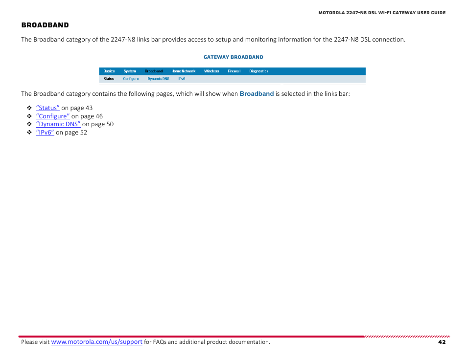 Broadband, How to | ARRIS 2247-N8-10NA (v9.1.x) User Manual User Manual | Page 42 / 131