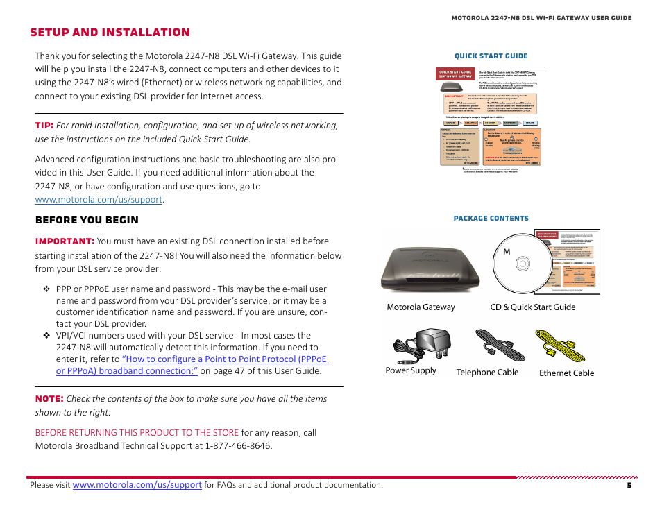 Setup and installation, Before you begin, Etup | Nstallation | ARRIS 2247-N8-10NA (v9.1.x) User Manual User Manual | Page 5 / 131