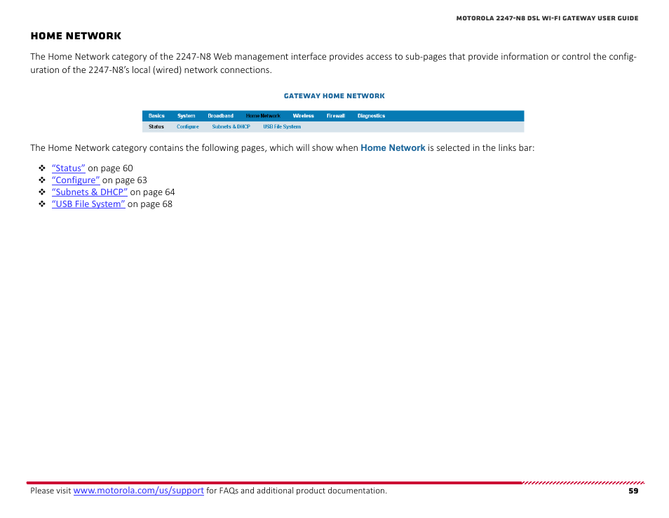 Home network, How to | ARRIS 2247-N8-10NA (v9.1.x) User Manual User Manual | Page 59 / 131