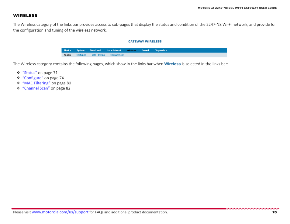 Wireless, How to | ARRIS 2247-N8-10NA (v9.1.x) User Manual User Manual | Page 70 / 131