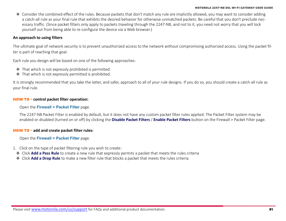 An approach to using filters | ARRIS 2247-N8-10NA (v9.1.x) User Manual User Manual | Page 91 / 131