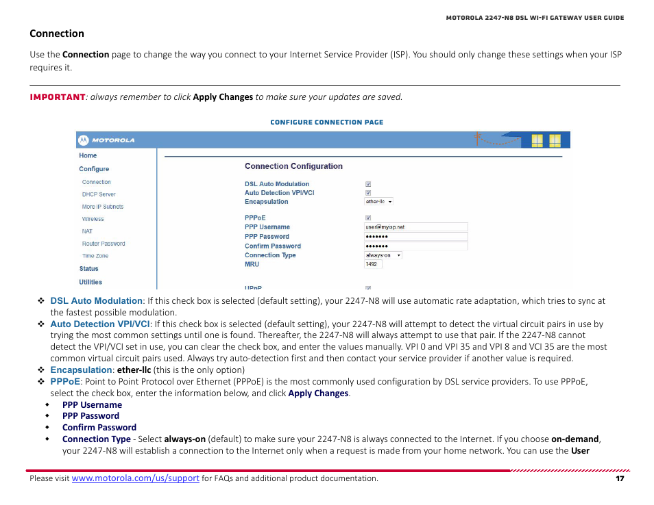 Connection | ARRIS 2247-N8-10NA User Manual User Manual | Page 18 / 68