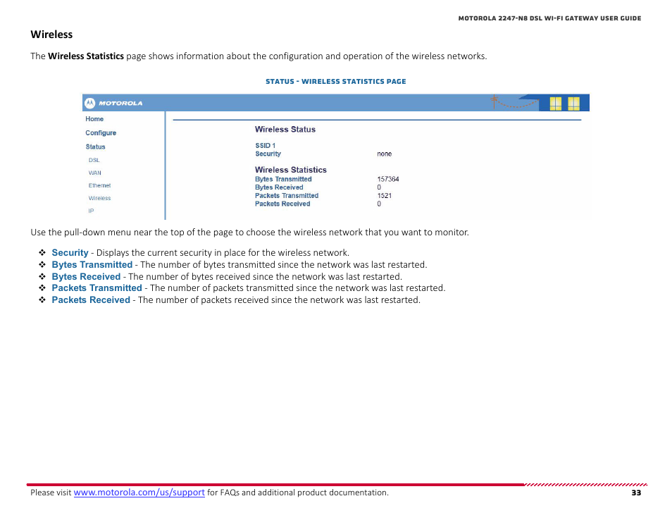 Wireless | ARRIS 2247-N8-10NA User Manual User Manual | Page 34 / 68