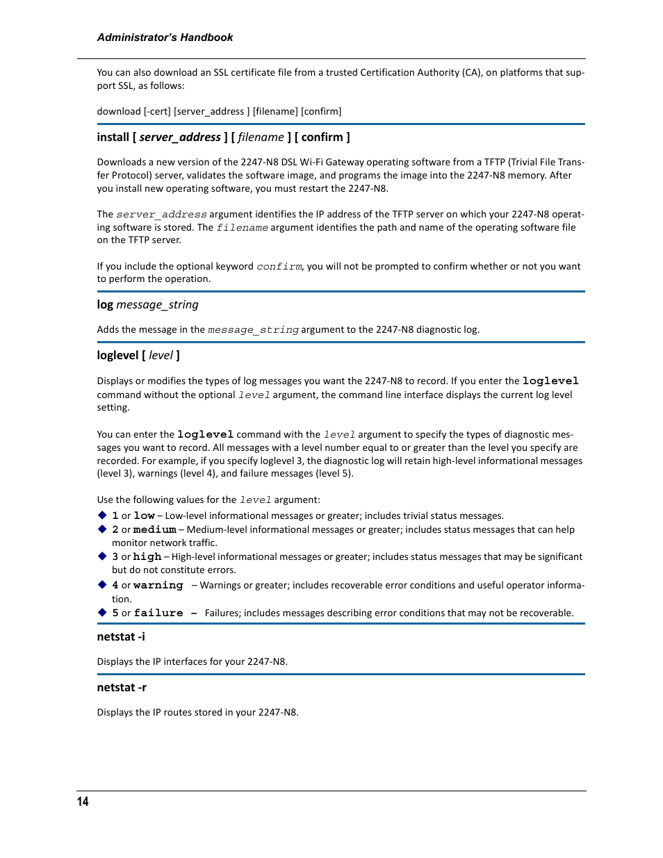 ARRIS 2247-N8-10NA (v9.1.x) Admin Handbook User Manual | Page 14 / 110