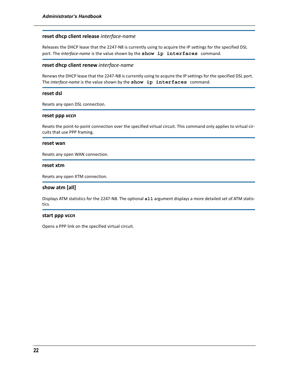ARRIS 2247-N8-10NA (v9.1.x) Admin Handbook User Manual | Page 22 / 110