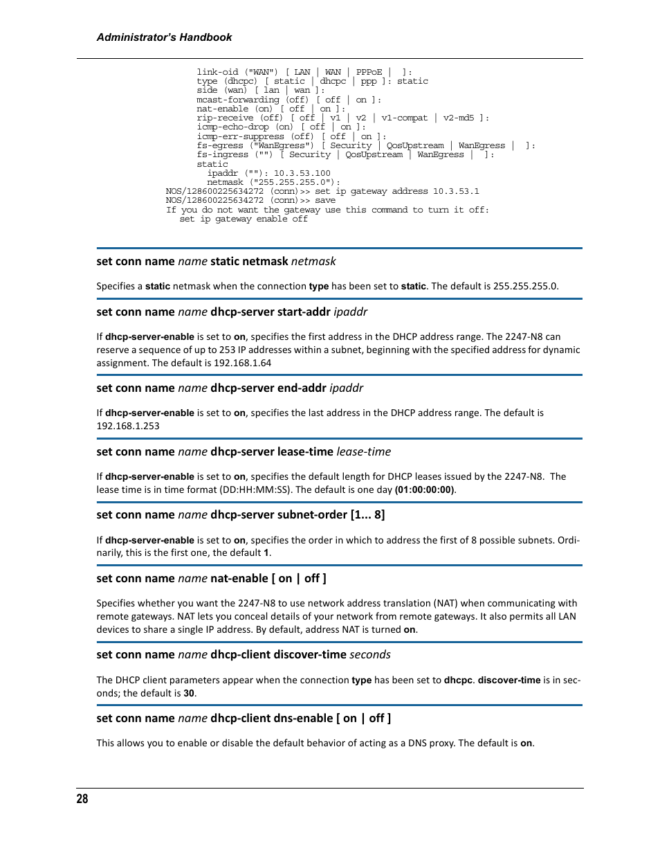 ARRIS 2247-N8-10NA (v9.1.x) Admin Handbook User Manual | Page 28 / 110