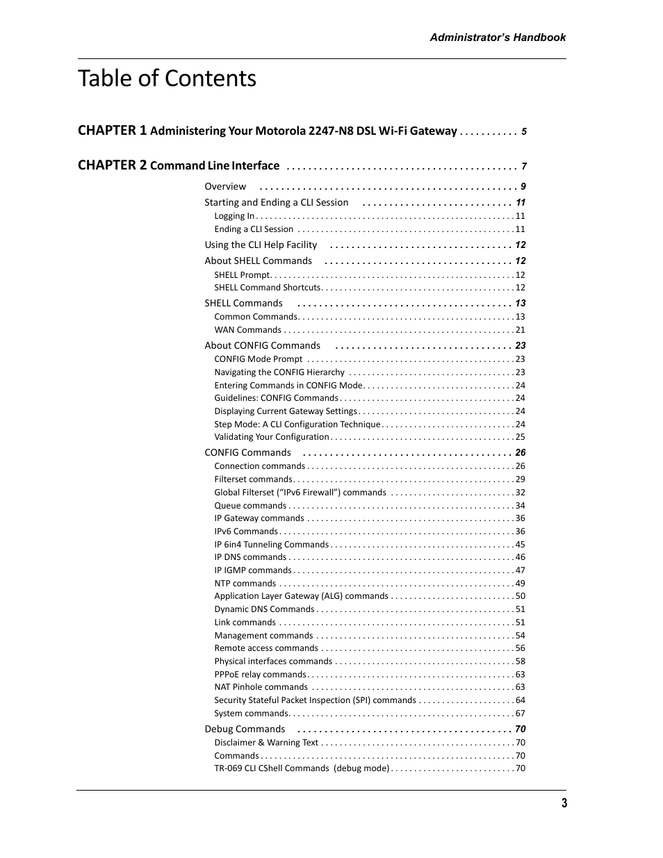 ARRIS 2247-N8-10NA (v9.1.x) Admin Handbook User Manual | Page 3 / 110