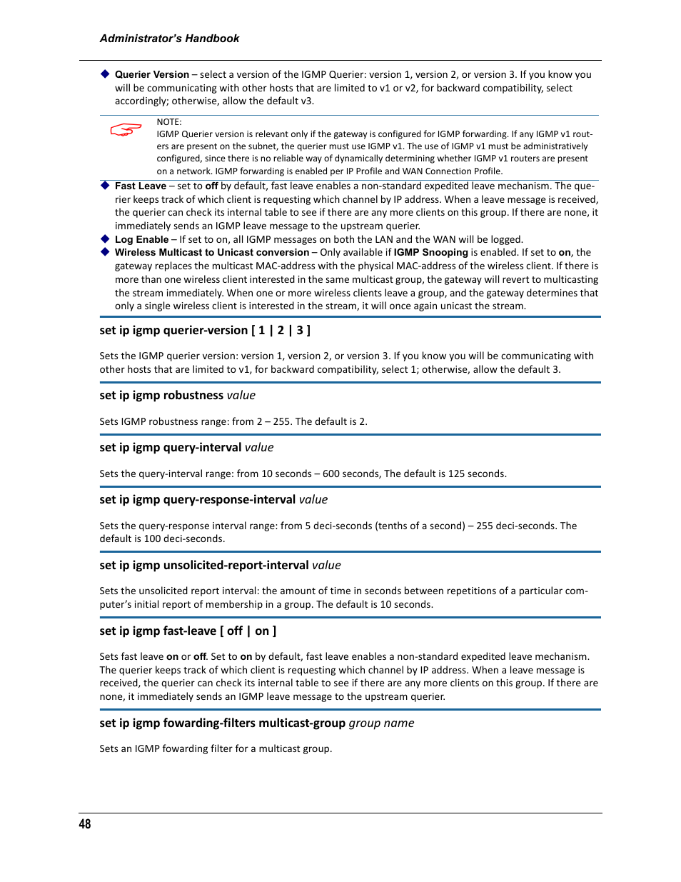 ARRIS 2247-N8-10NA (v9.1.x) Admin Handbook User Manual | Page 48 / 110