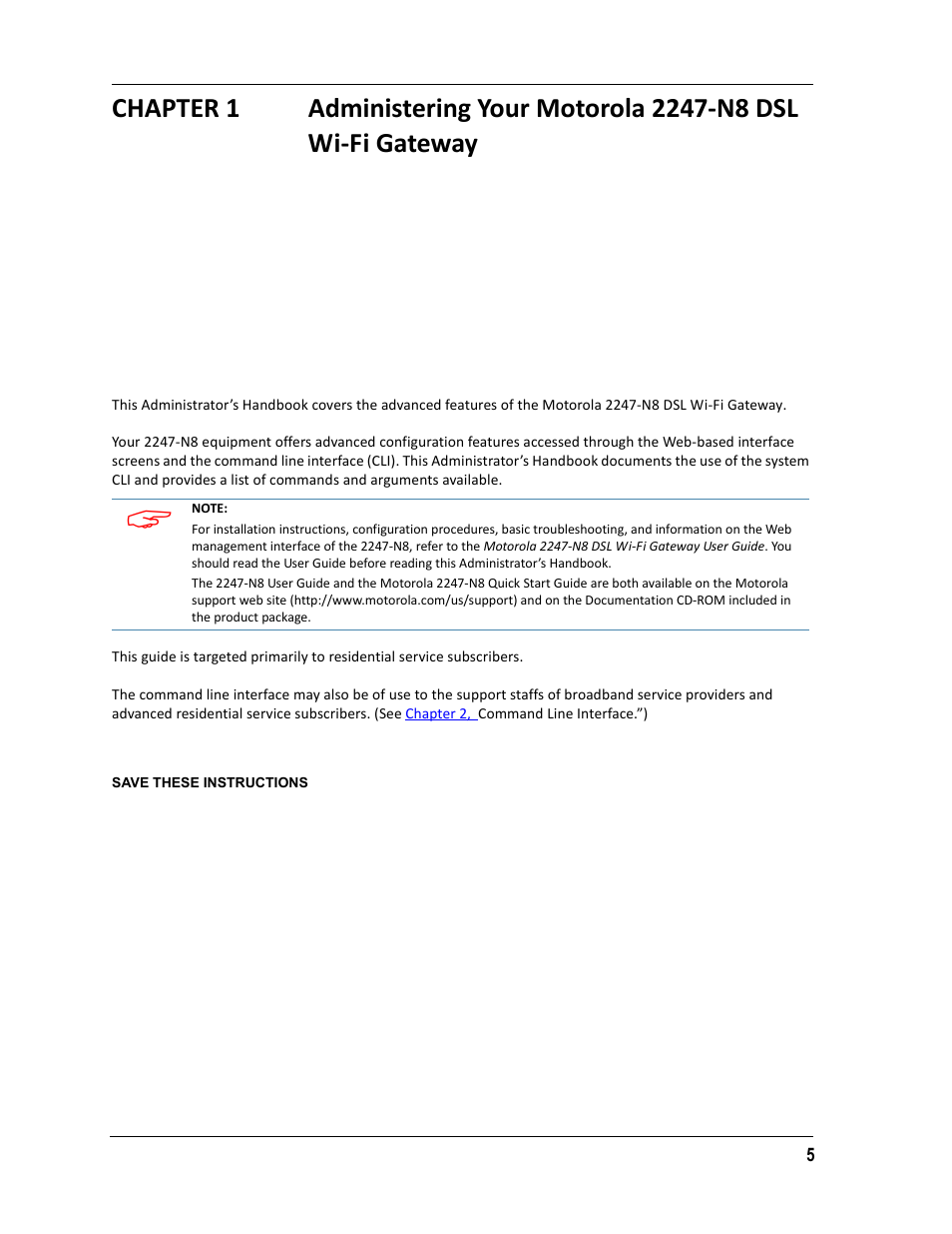 Chapter 1 | ARRIS 2247-N8-10NA (v9.1.x) Admin Handbook User Manual | Page 5 / 110