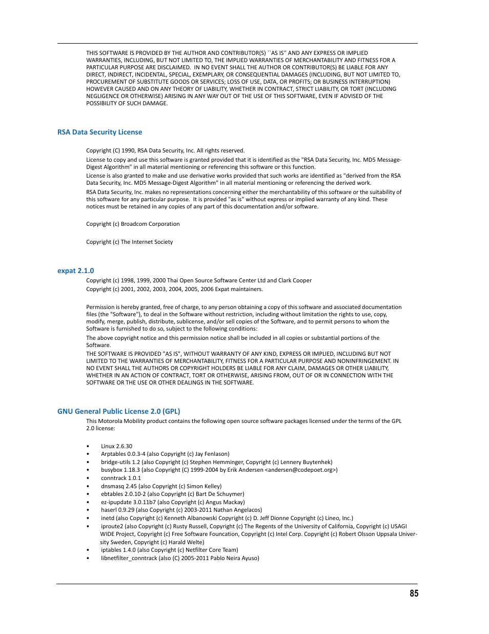 ARRIS 2247-N8-10NA (v9.1.x) Admin Handbook User Manual | Page 85 / 110