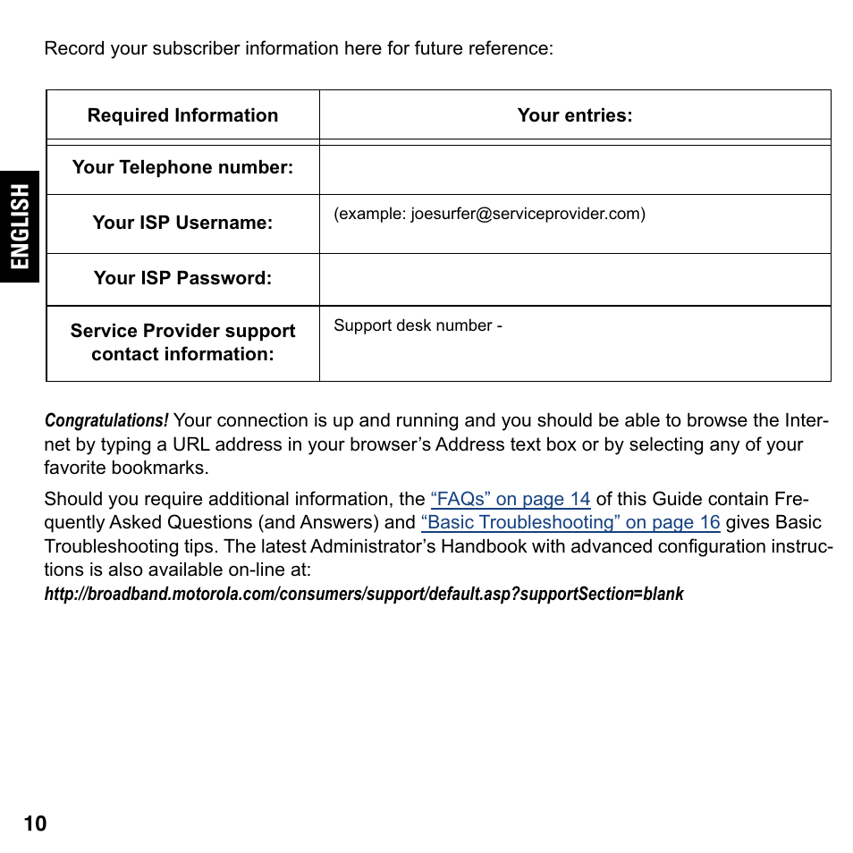 English | ARRIS 2247-N8-10NA Quick Start Guide User Manual | Page 10 / 24