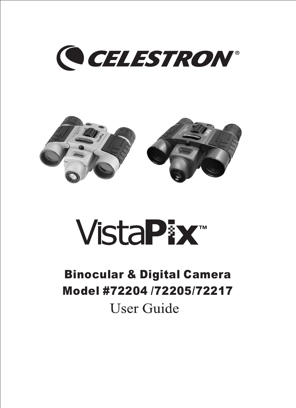 Celestron VistaPix 72204 User Manual | 14 pages