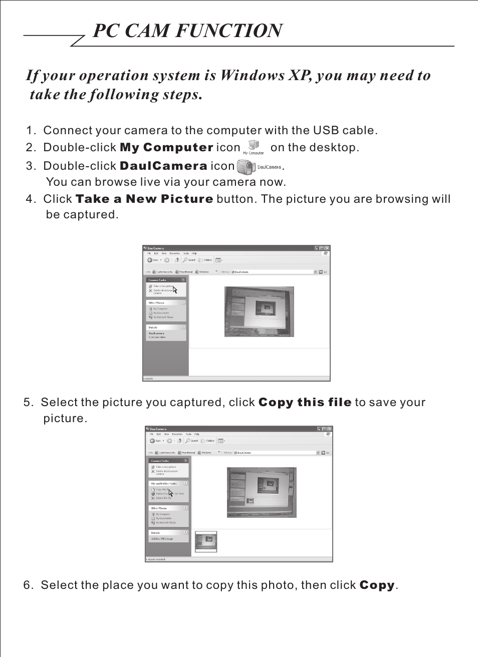 頁面 12, Pc cam function | Celestron VistaPix 72204 User Manual | Page 12 / 14