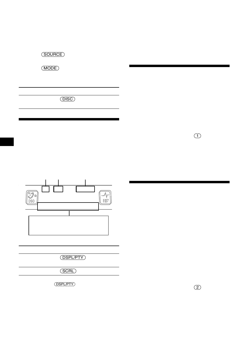 Display items, Playing tracks repeatedly — repeat play, Playing tracks in random order — shuffle play | Display items playing tracks repeatedly, Repeat play, Playing tracks in random order, Shuffle play, Playing tracks repeatedly | Sony CDX-CA850 User Manual | Page 10 / 204