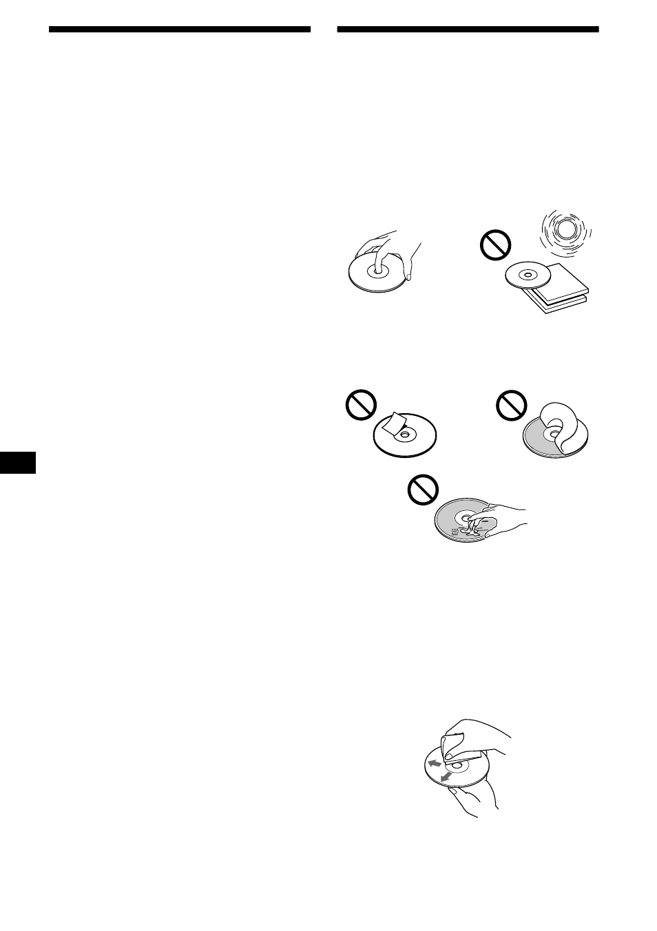 Precauções notas sobre os discos, 6precauções, Notas sobre os discos | Sony CDX-CA850 User Manual | Page 104 / 204