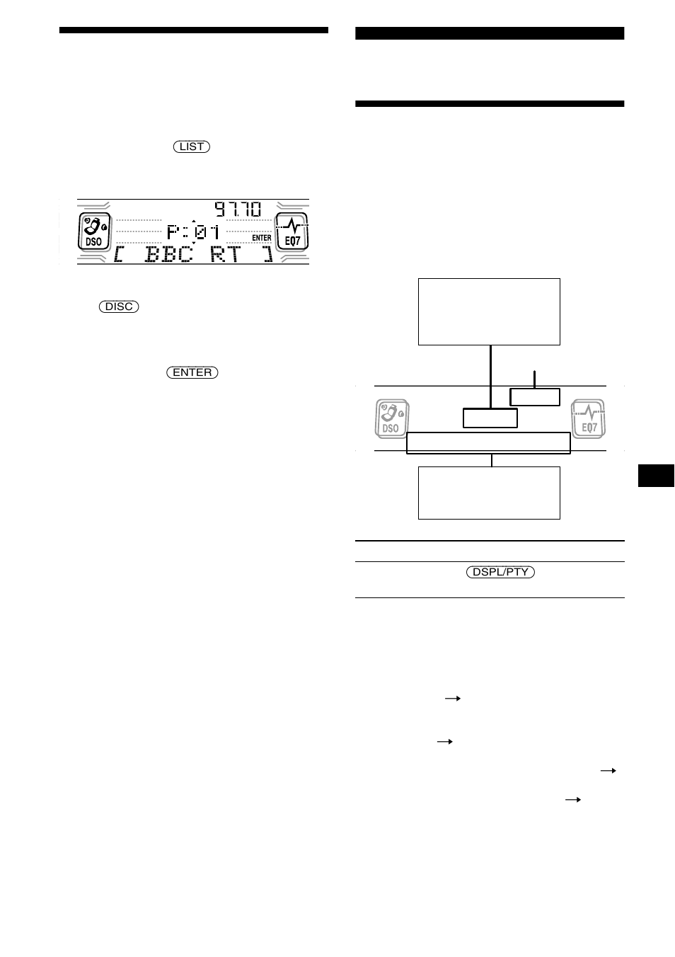 Sintonizar uma estação através de uma lista, Listagem, Descrição geral da função rds | 15 sintonizar uma estação através de uma lista | Sony CDX-CA850 User Manual | Page 113 / 204