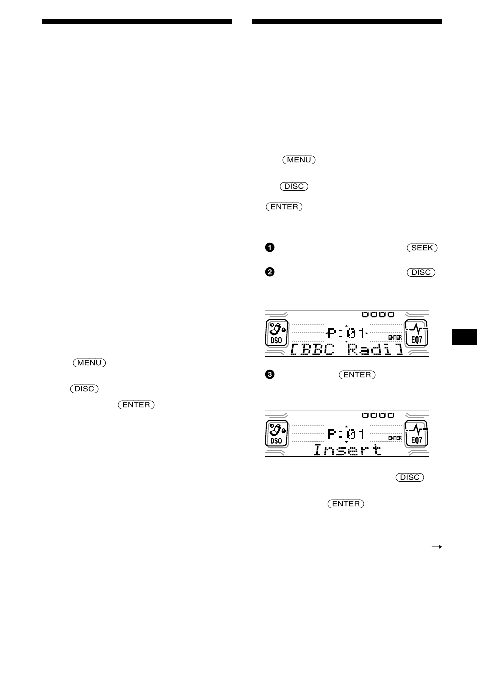 Pré-programar automaticamente os serviços, Dab — btm, Pré-programar manualmente os serviços dab | Pré-programar edição, 21 pré-programar automaticamente os serviços dab | Sony CDX-CA850 User Manual | Page 119 / 204