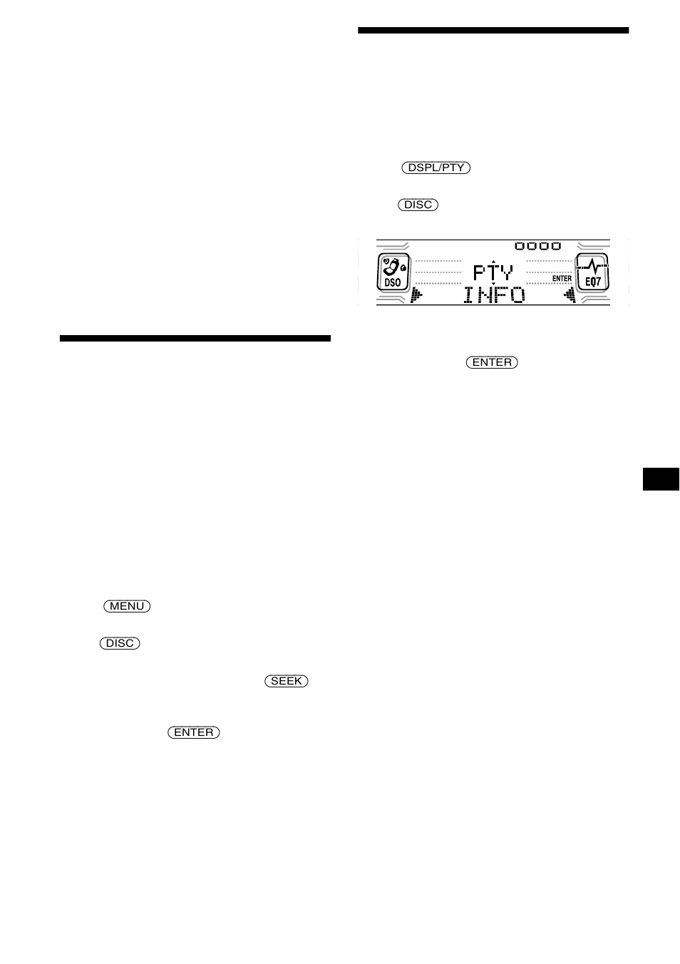 Programa (pty), Ligar o som de canais múltiplos e drc | Sony CDX-CA850 User Manual | Page 121 / 204