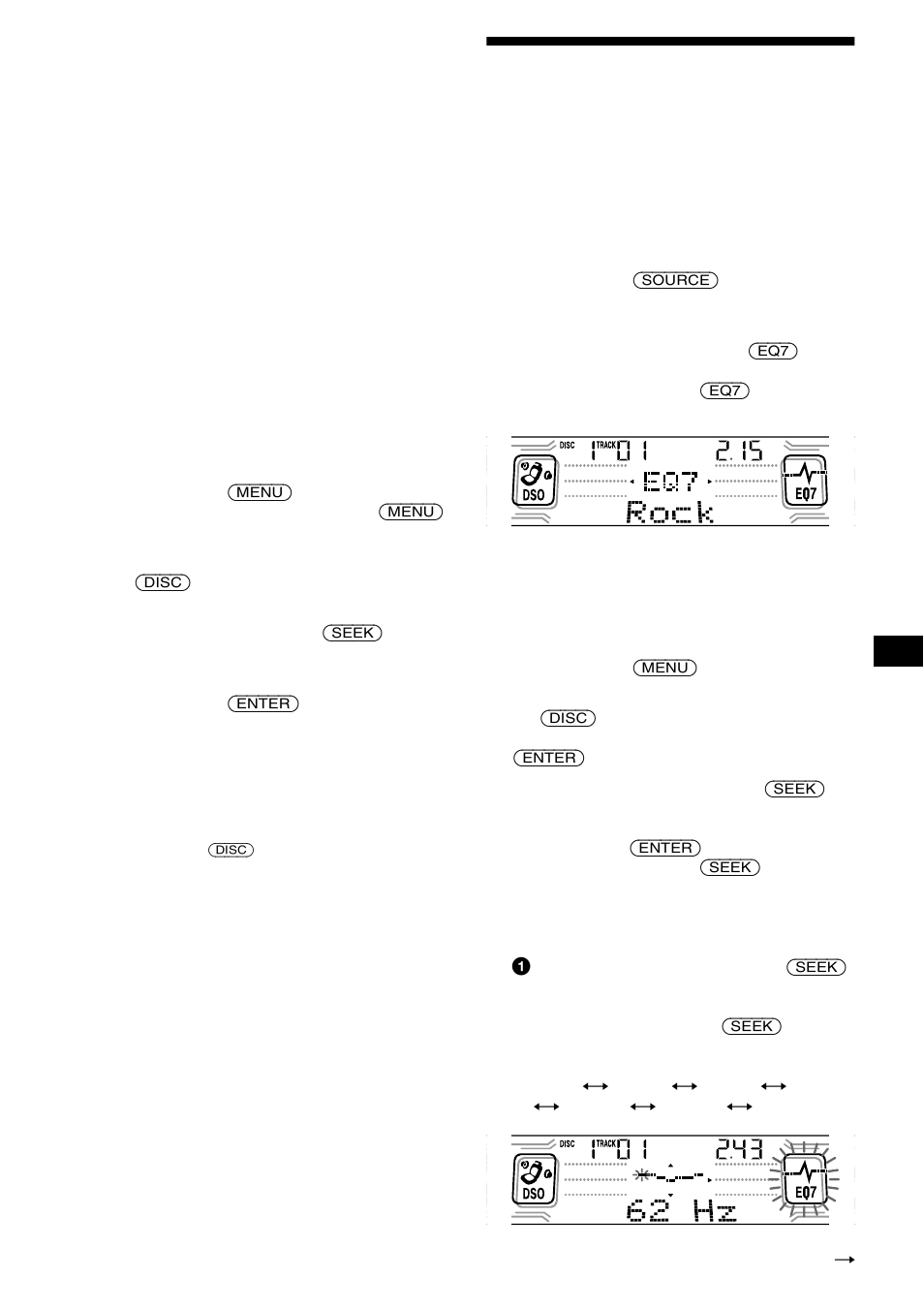 Programar o equalizador, O eq7 27 | Sony CDX-CA850 User Manual | Page 125 / 204