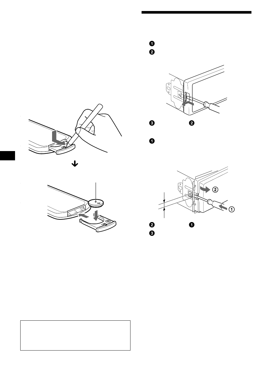 Removing the unit | Sony CDX-CA850 User Manual | Page 30 / 204