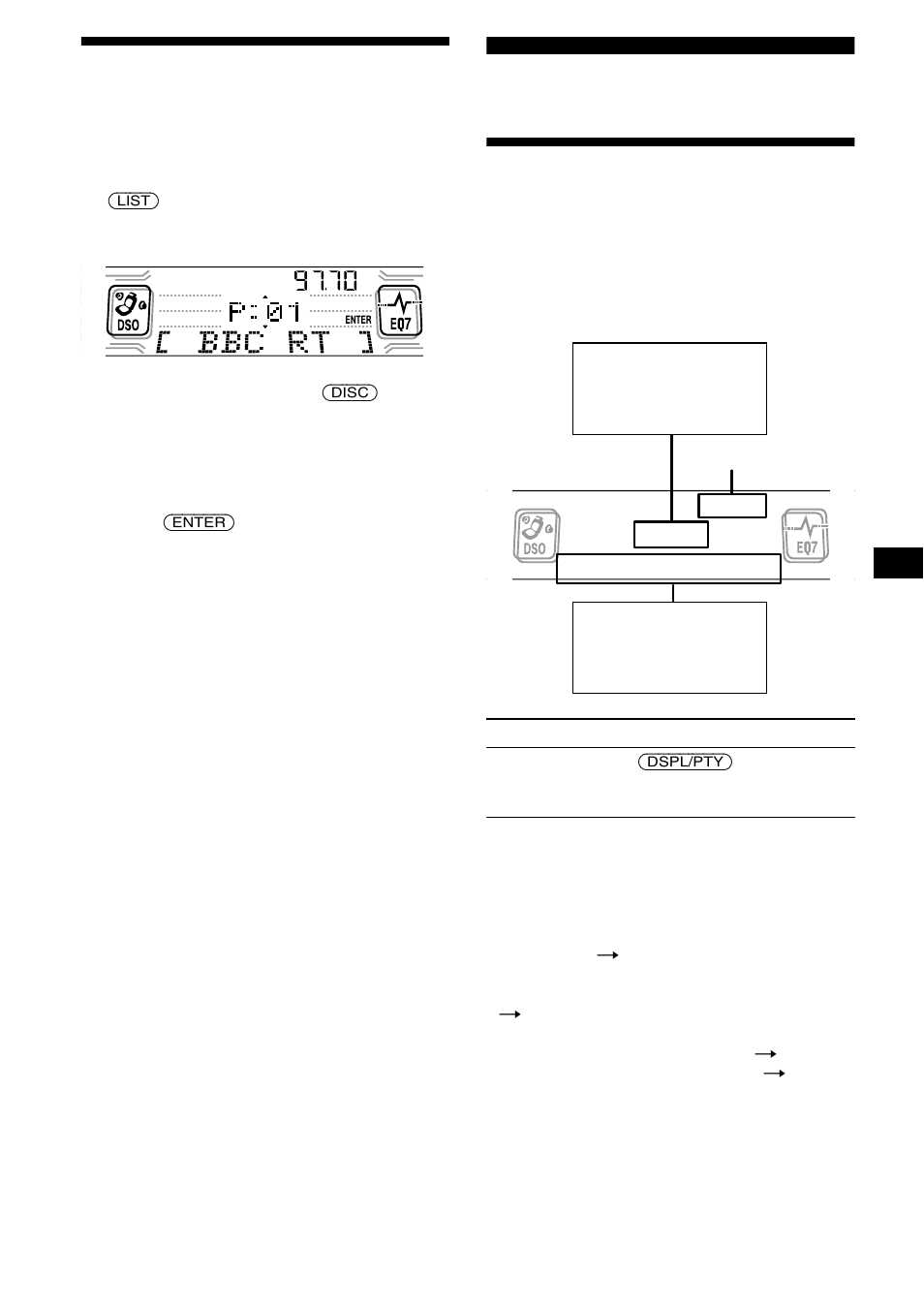 Sintonización de emisoras mediante lista, Listado, Descripción general de rds | 15 sintonización de emisoras mediante lista | Sony CDX-CA850 User Manual | Page 47 / 204