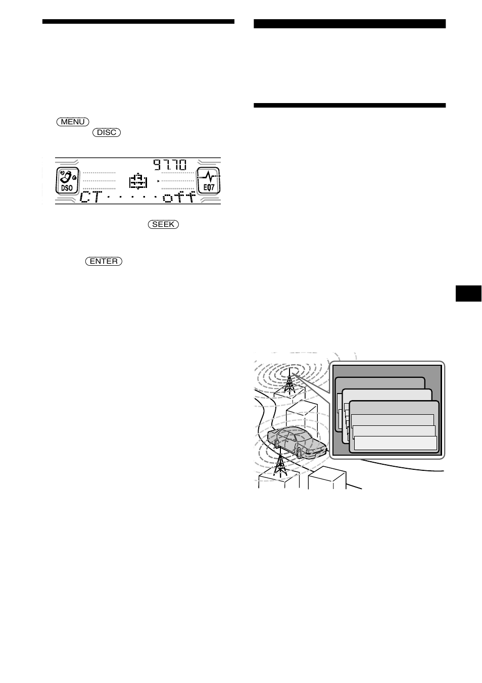 Ajuste automático del reloj, Dab (opcional), Descripción general de dab | 19 ajuste automático del reloj | Sony CDX-CA850 User Manual | Page 51 / 204