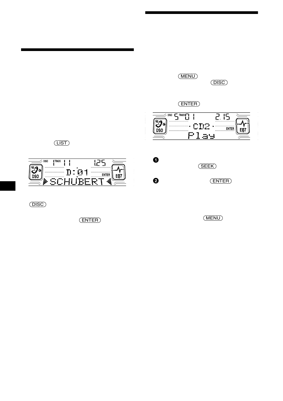Söka skivor efter namn, List-up, Välja att spela upp vissa spår | Bank | Sony CDX-CA850 User Manual | Page 78 / 204