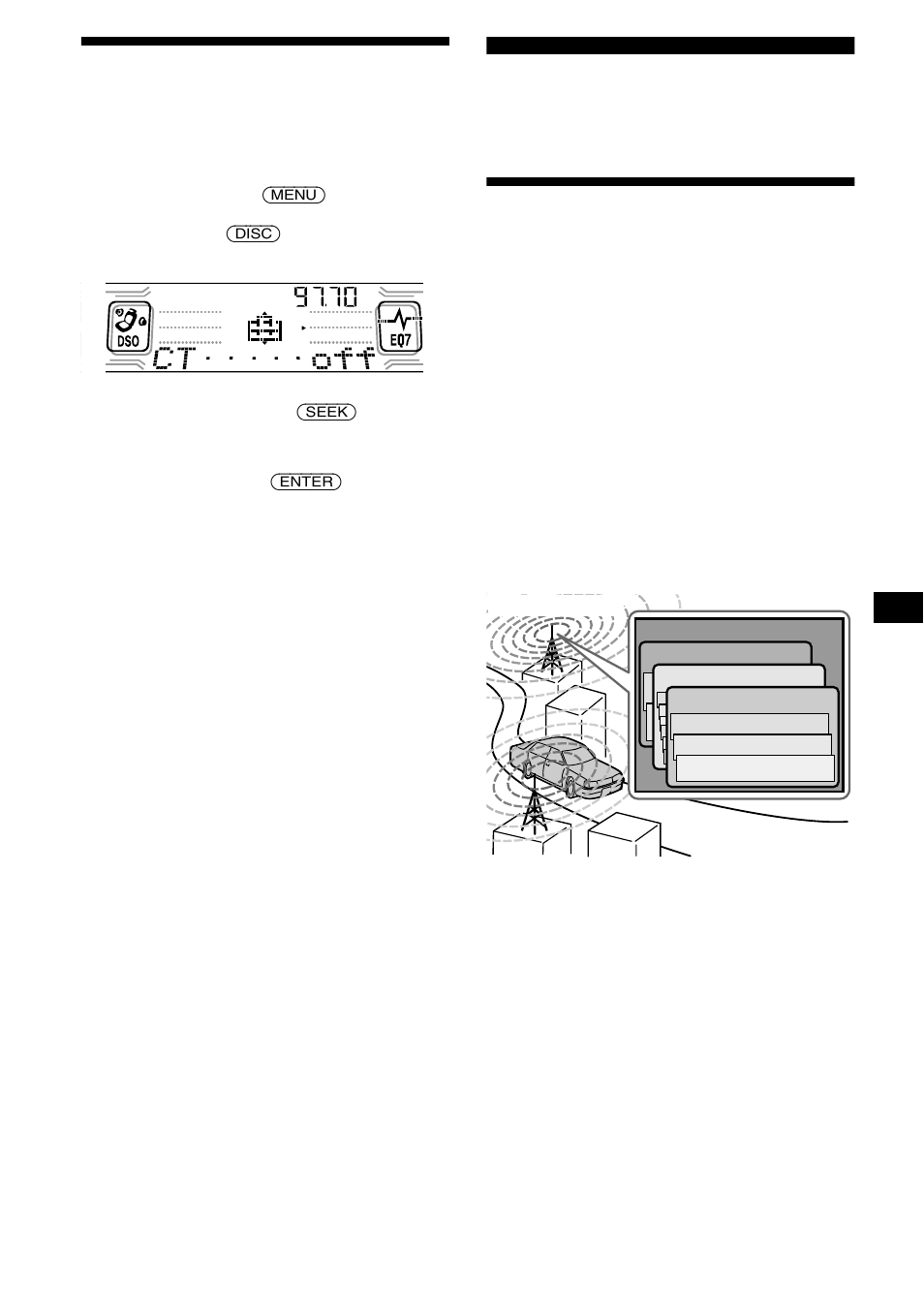 Ställa klockan automatiskt, Dab (tillval), Översikt av dab | Sid. 19, 19 ställa klockan automatiskt | Sony CDX-CA850 User Manual | Page 85 / 204