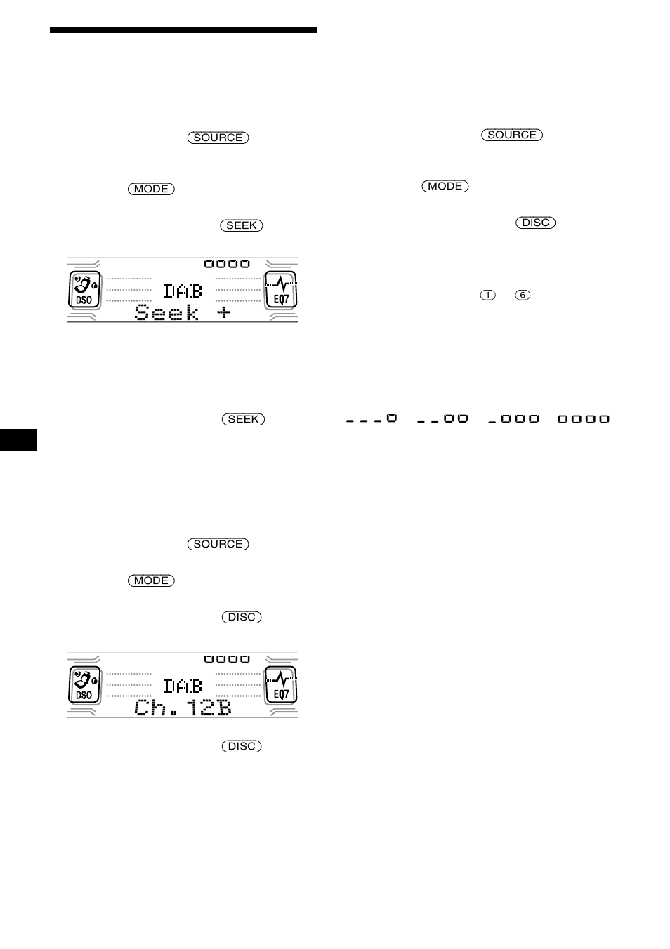 Dab-grundfunktioner, 20 dab-grundfunktioner | Sony CDX-CA850 User Manual | Page 86 / 204