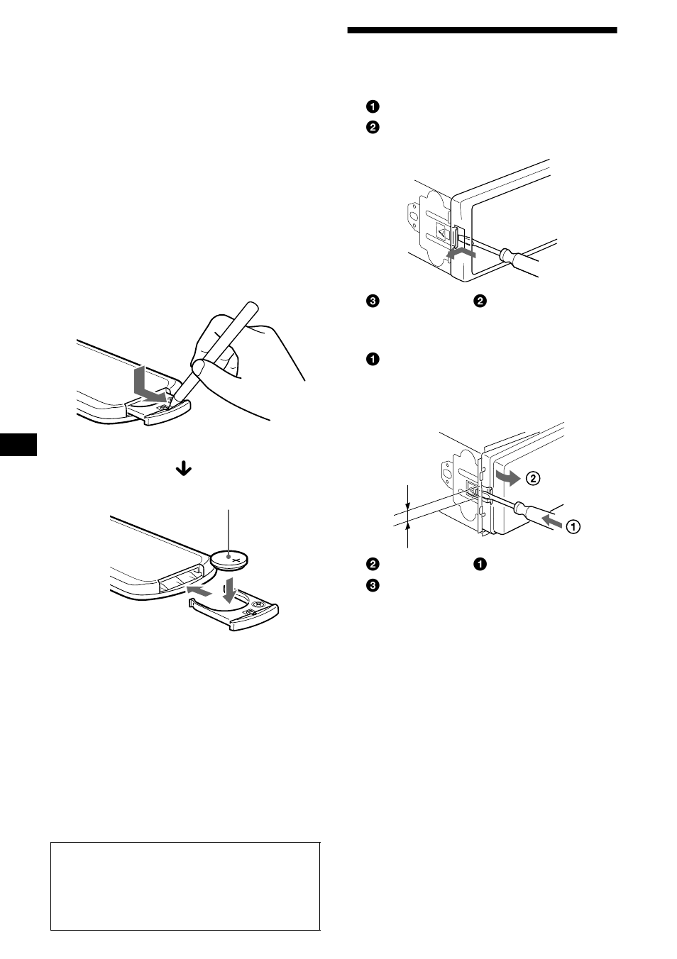 Ta ut enheten, Sid. 30) | Sony CDX-CA850 User Manual | Page 96 / 204