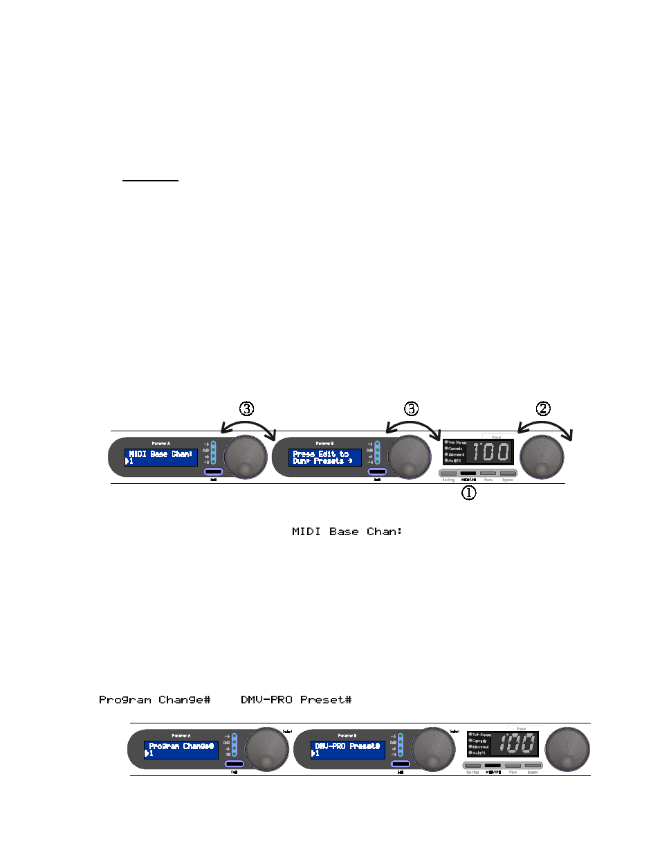 Editing the global midi parameters | ART Pro Audio DMV-Pro - Dual True-Stereo Effects Processor User Manual | Page 24 / 61