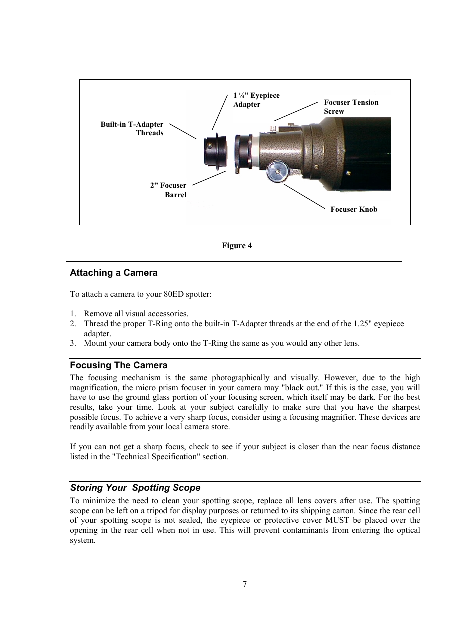 Celestron Refractor 80ED User Manual | Page 7 / 16