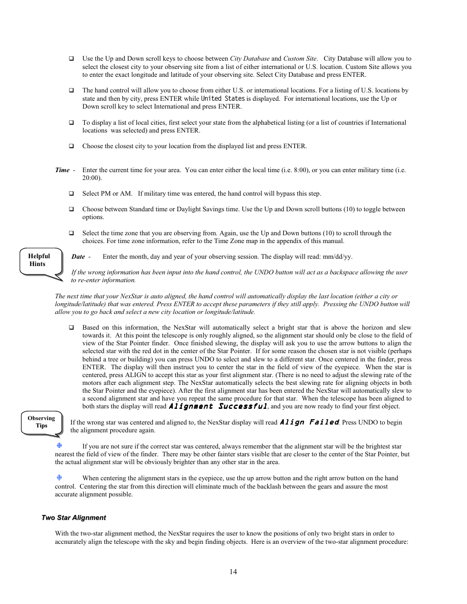 Celestron NexStar 80GTL User Manual | Page 14 / 44